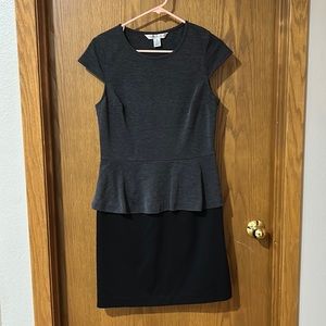 Size 10 gray/black dress mid length